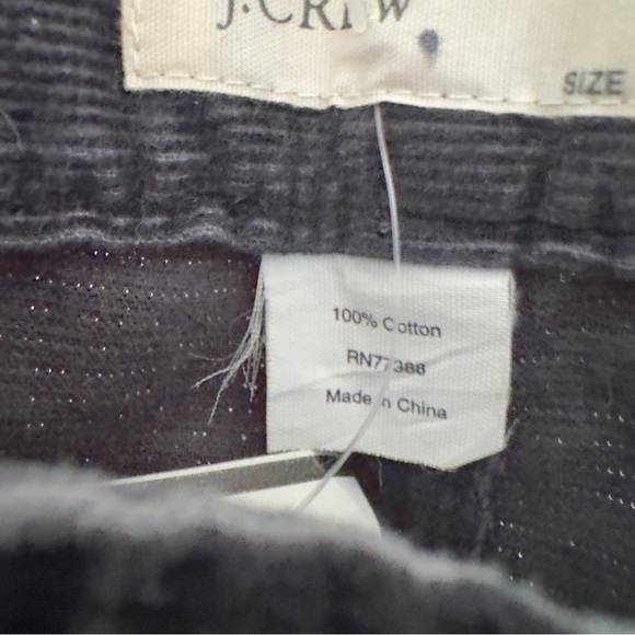 J. Crew 100% Cotton Straight Leg Corduroy Pants Zip Button Belt Loops Solid Y2K - Picture 6 of 10